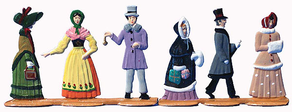 Biedermaeier miniatures, set of 6